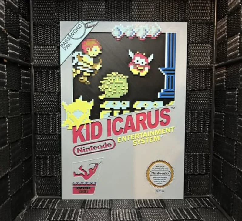 Hueforge Game Poster - Kid Icarus - by JoDau HueForge model: Hueforge Game Poster - Kid Icarus - by JoDau