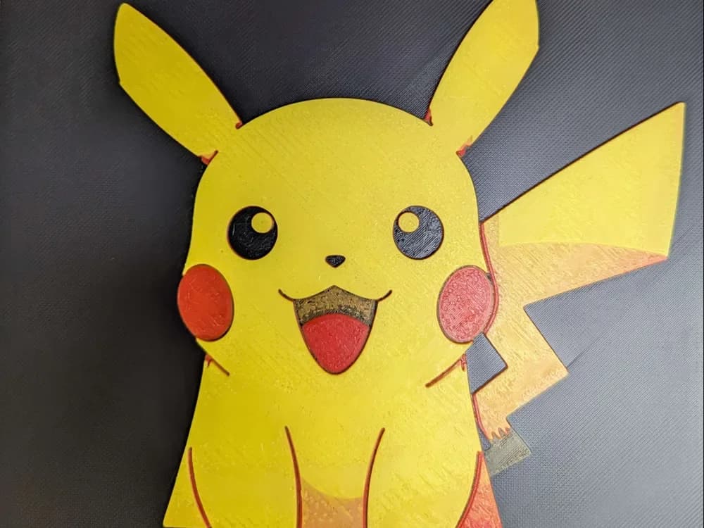 hueforge pikachu v1 by ZombiePaint3D HueForge model: hueforge pikachu v1 by ZombiePaint3D