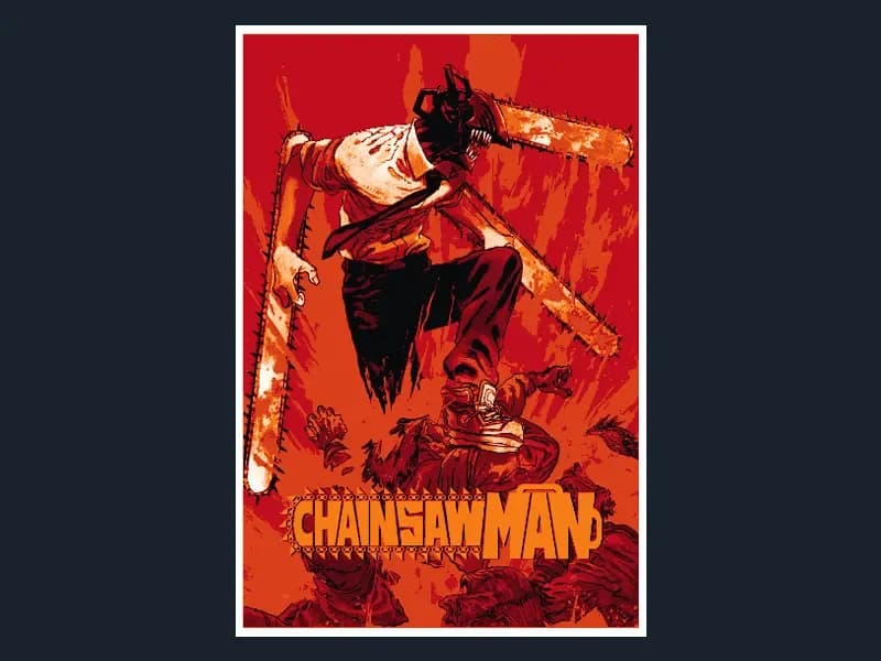 Chainsaw Man (Series Poster - HueForge) by HugheCraft HueForge model: Chainsaw Man (Series Poster - HueForge) by HugheCraft