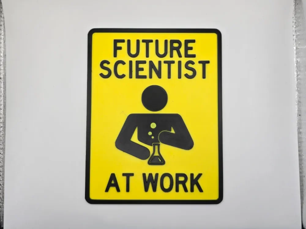 Sign Future scientist by Kactus Fpv HueForge model: Sign Future scientist by Kactus Fpv