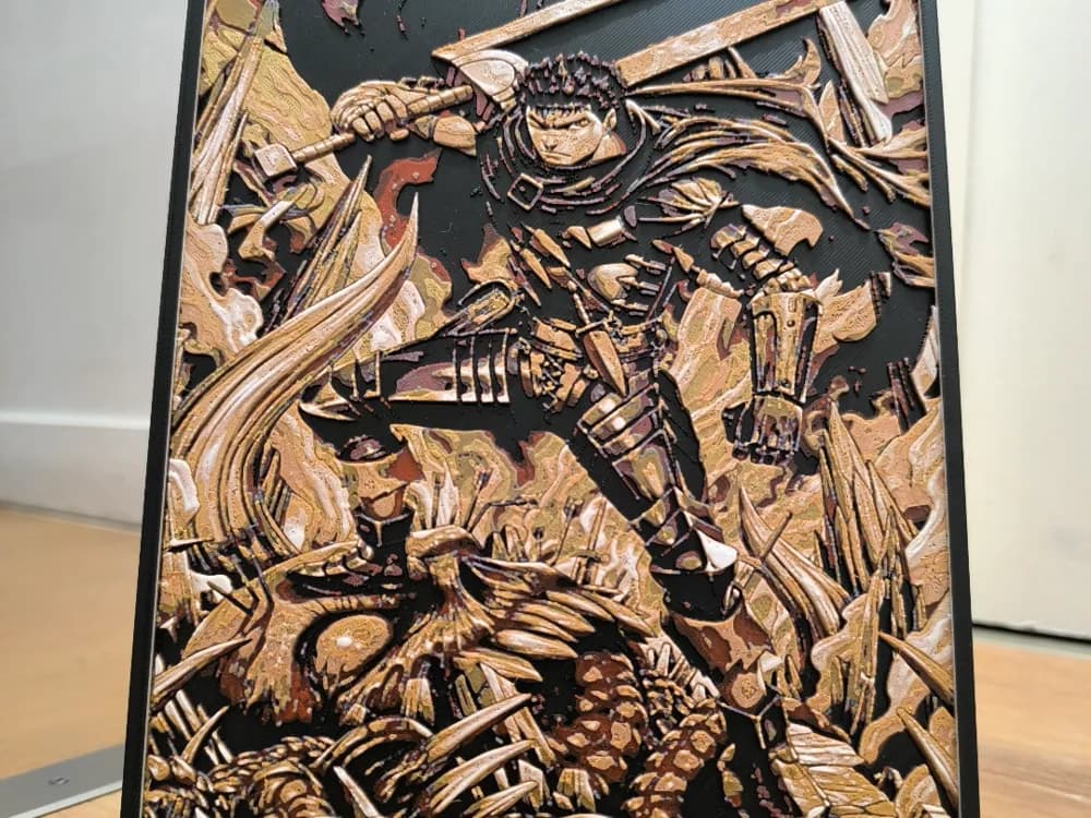 Guts berserk by Dark behelit HueForge model: Guts berserk by Dark behelit