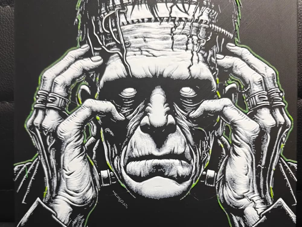 Frankenstein Monster by TheHueforgeLady HueForge model: Frankenstein Monster by TheHueforgeLady