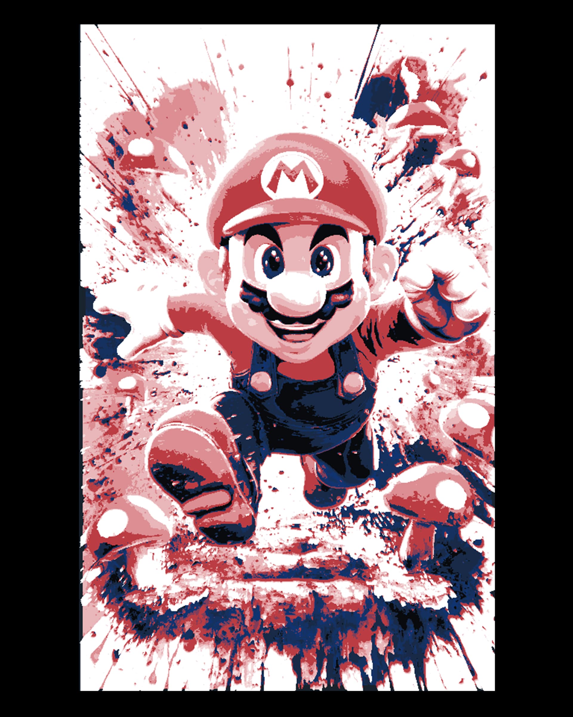 Fan Art fun depiction of Super Mario Art for the Wall - Hueforge Fan Art fun depiction of Super Mario Art for the Wall - Hueforge