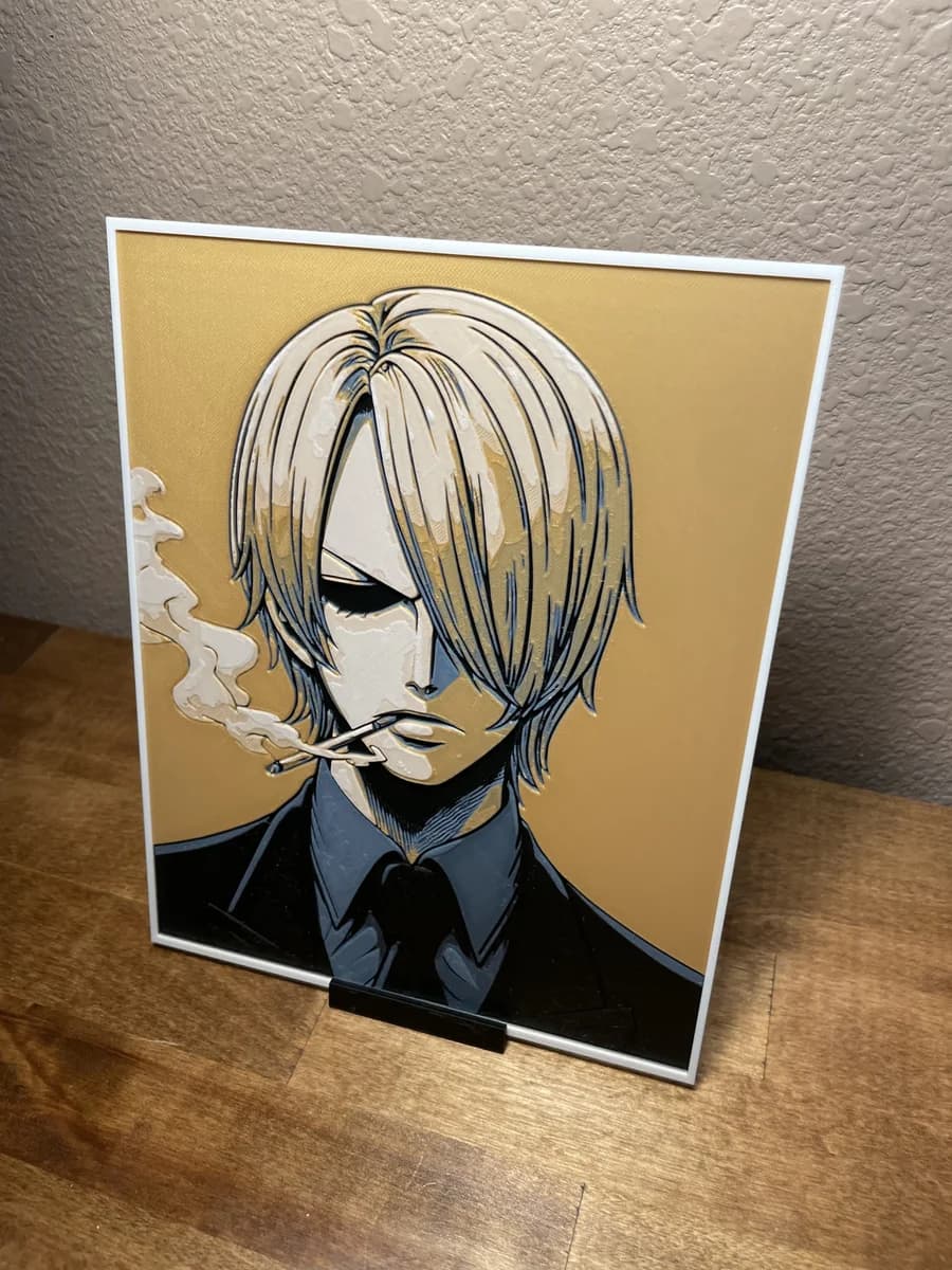 Updated Sanji by Cloudy Nostalgia HueForge model: Updated Sanji by Cloudy Nostalgia