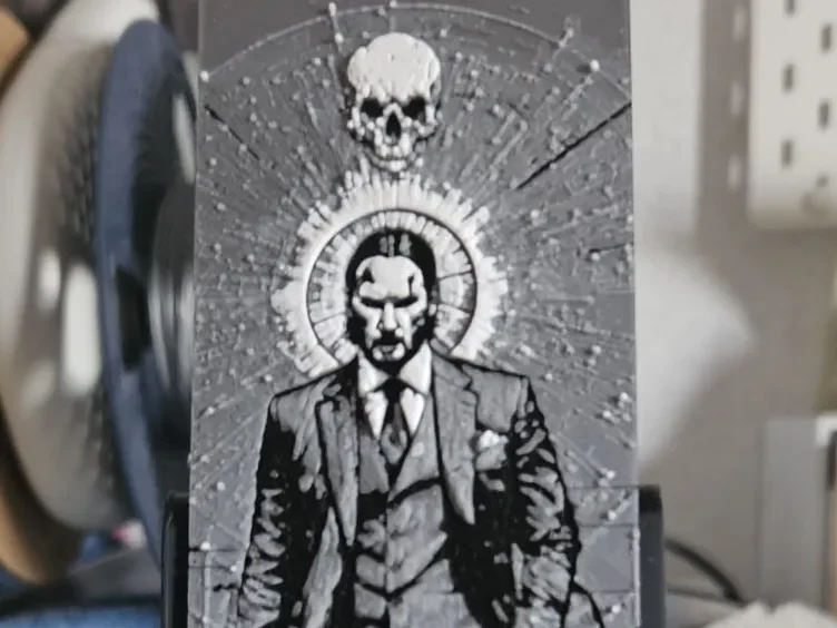 John Wick Bookmark by Mano's 3d_Art HueForge model: John Wick Bookmark by Mano's 3d_Art
