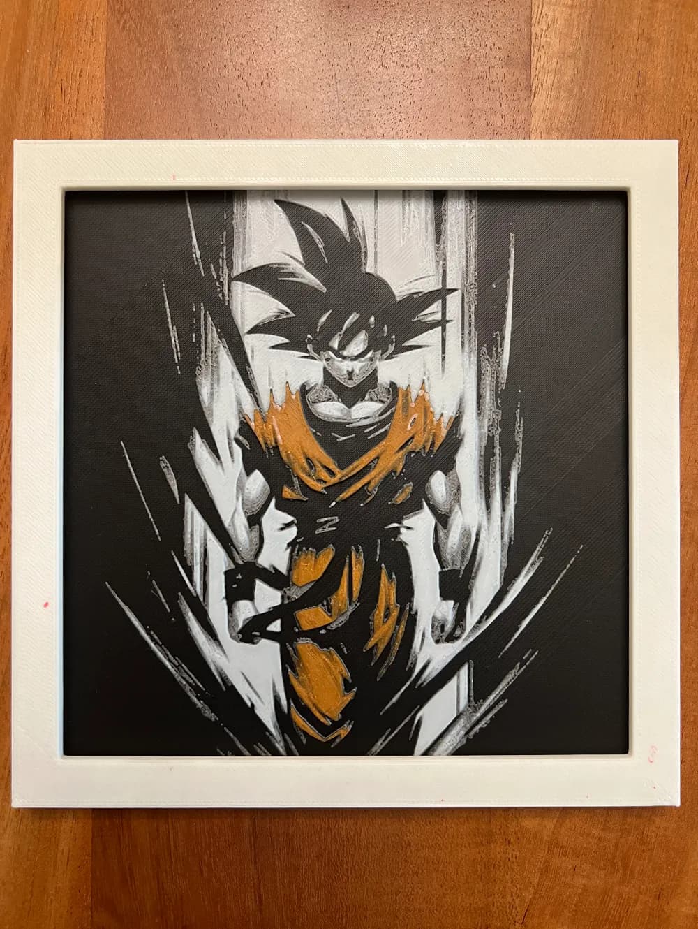 HueForge model: Goku Black Background by JustBe 3D Printing