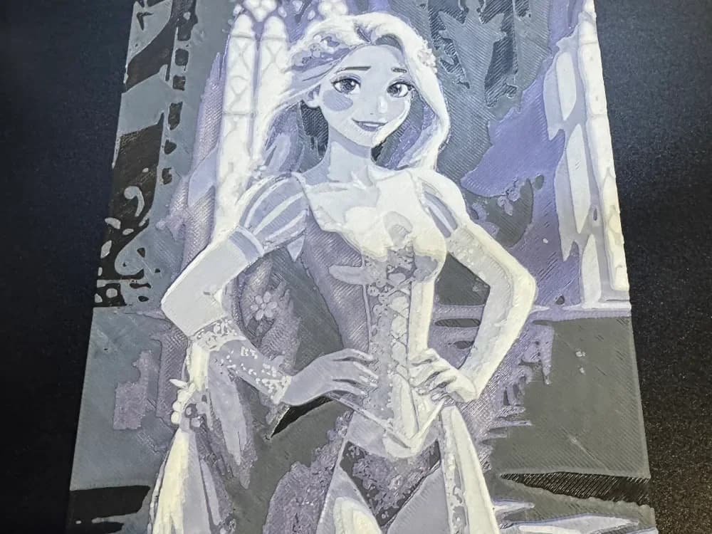 Hueforge Rapunzel Relaxed Hueforge Rapunzel Relaxed