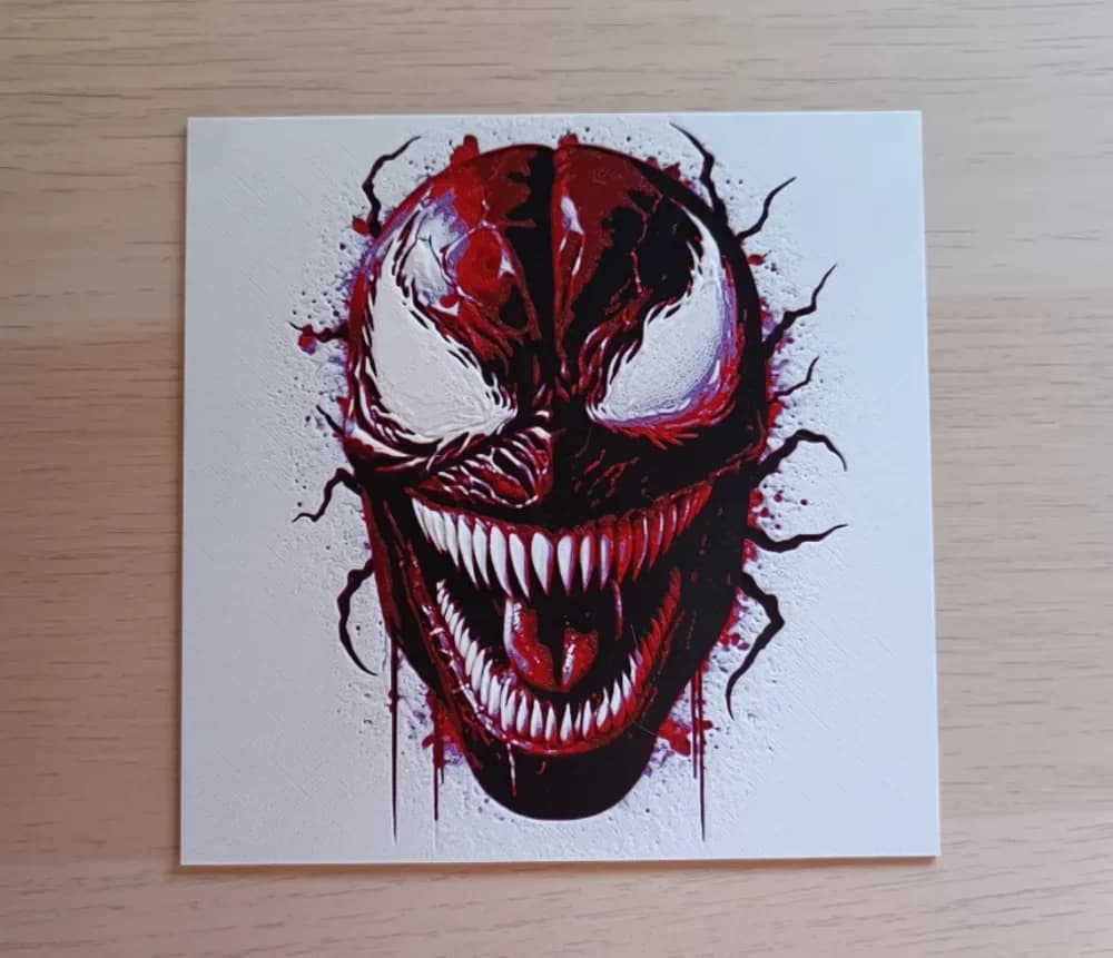 Venom Face Hueforge by Atrus Design HueForge model: Venom Face Hueforge by Atrus Design