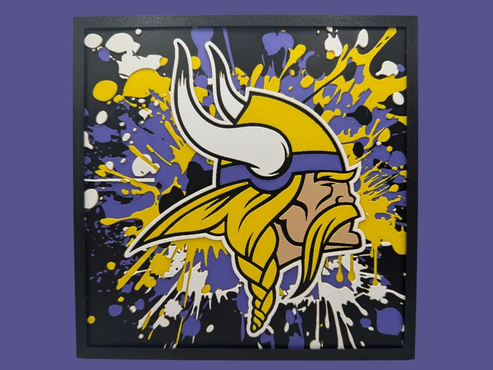 Minnesota Vikings - NFL Series 2 by Canadian Gamer HueForge model: Minnesota Vikings - NFL Series 2 by Canadian Gamer