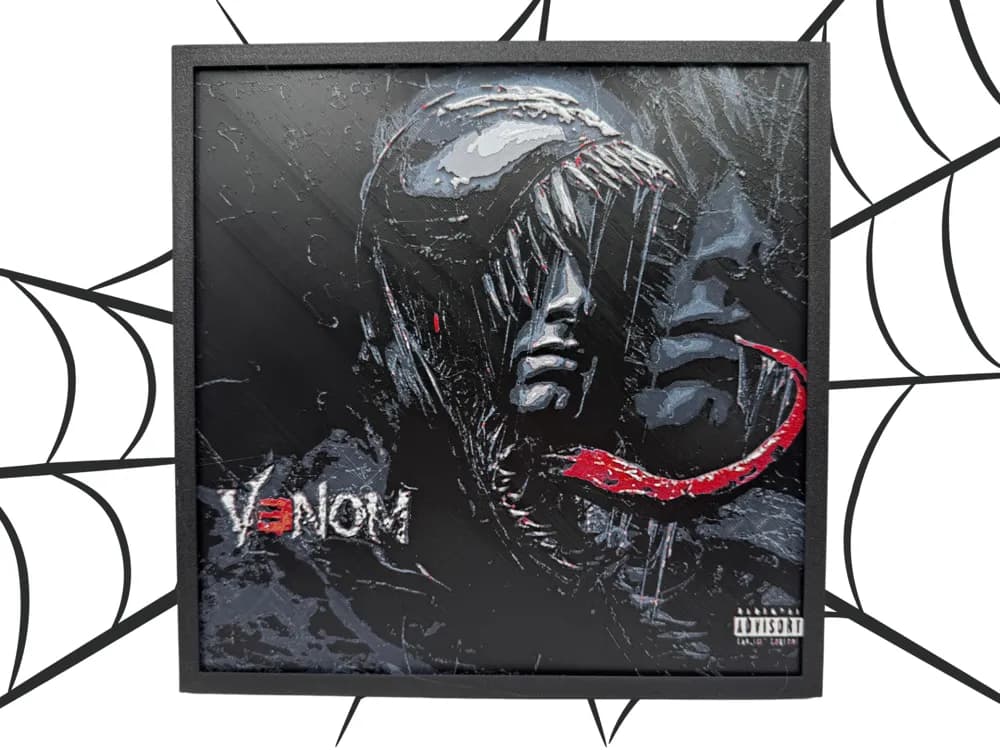 Eminem Venom Album “Kamikaze” Cover – Hueforge by Canadian Gamer HueForge model: Eminem Venom Album “Kamikaze” Cover – Hueforge by Canadian Gamer