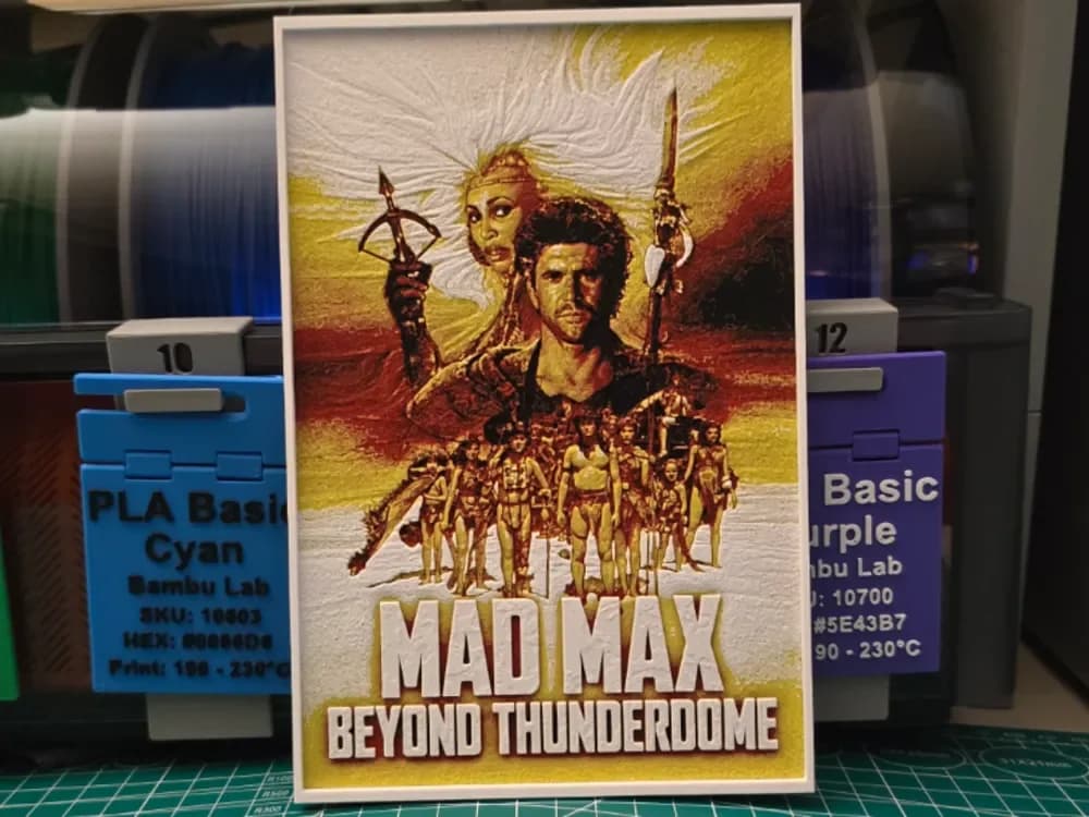 Mad Max Beyond Thunderdome - Hueforge Art by Lumpy3D HueForge model: Mad Max Beyond Thunderdome - Hueforge Art by Lumpy3D