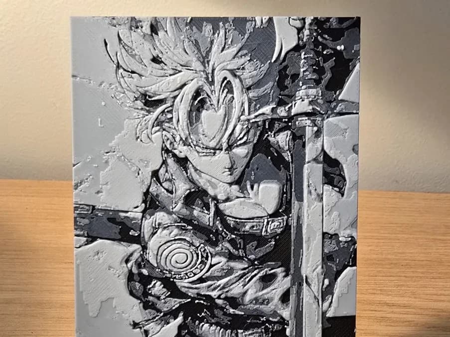 Hueforge - DBZ - Trunks 1 by FxD | Function-X-Design HueForge model: Hueforge - DBZ - Trunks 1 by FxD | Function-X-Design