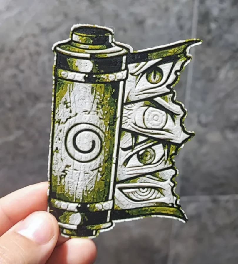 Summoning scroll by Garuda3D HueForge model: Summoning scroll by Garuda3D