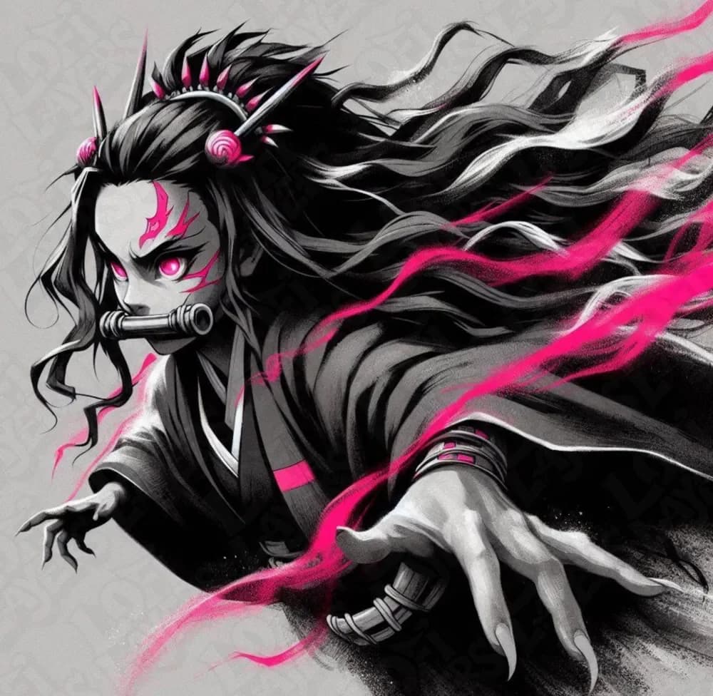 Nezuko Kamado Hueforge by LoFi Layers HueForge model: Nezuko Kamado Hueforge by LoFi Layers