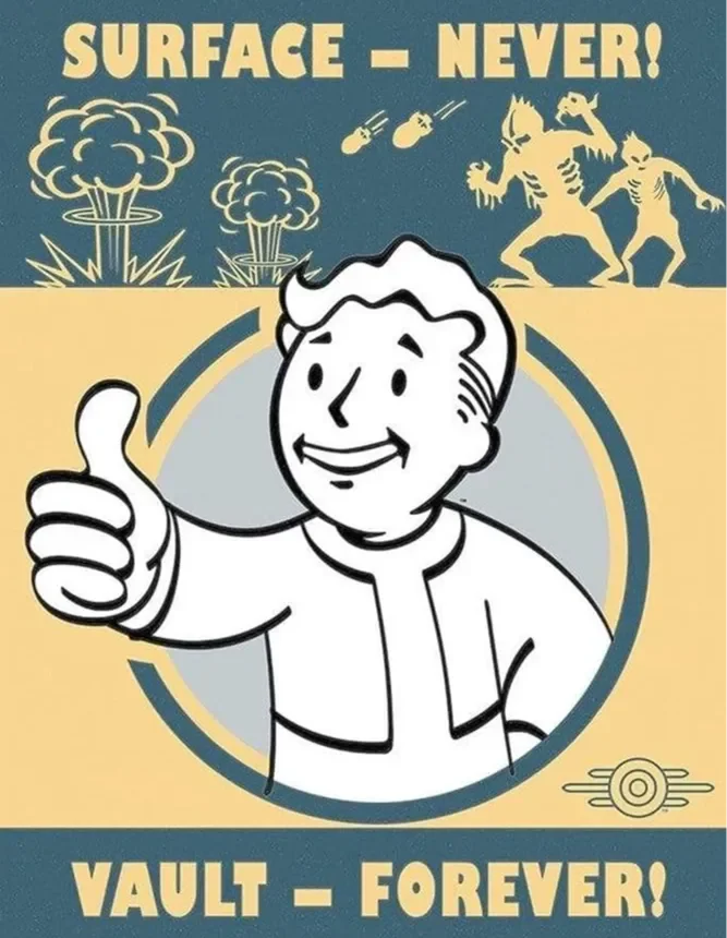 affiche vault tec n°1 affiche vault tec n°1