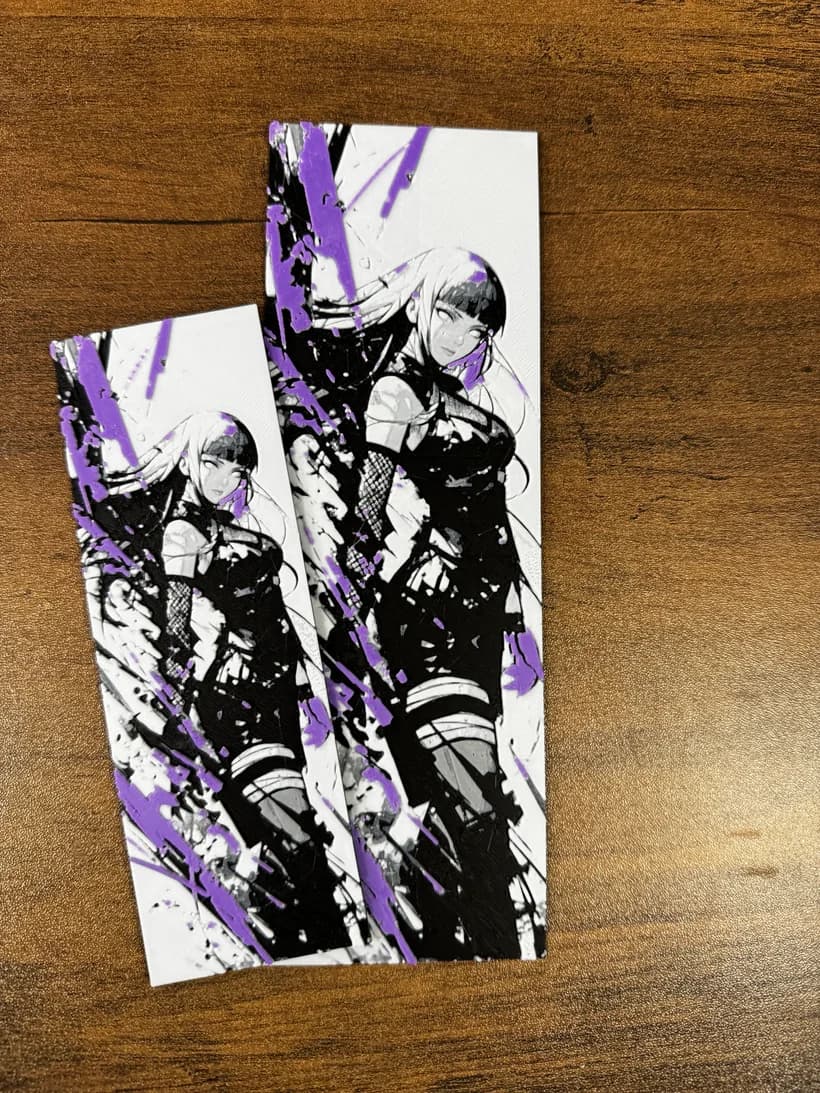 🟣 Shadow and Steel – Battle-Ready Hinata Bookmark! 🟣 by 3D Prints By Vic HueForge model: 🟣 Shadow and Steel – Battle-Ready Hinata Bookmark! 🟣 by 3D Prints By Vic