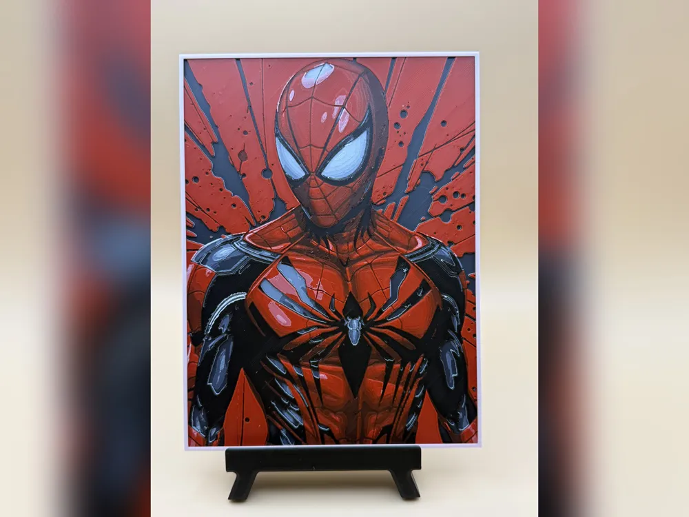 Spider-Man Portrait HueForge Print Spider-Man Portrait HueForge Print