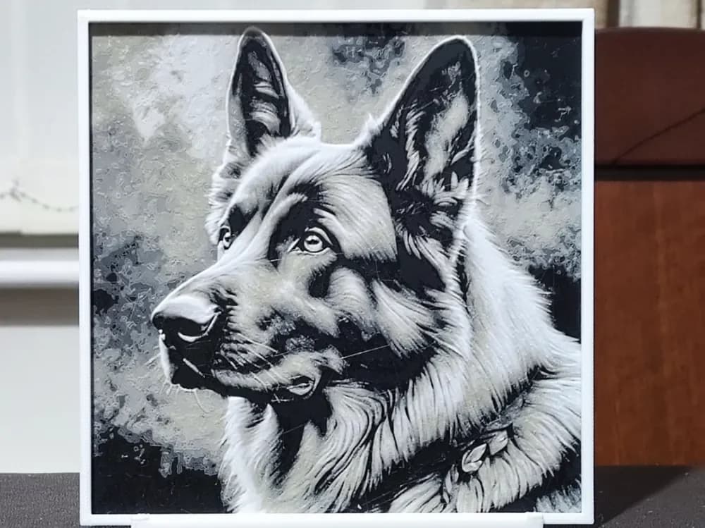 German Shepherd - HueForge 3 Color by BoDad HueForge model: German Shepherd - HueForge 3 Color by BoDad