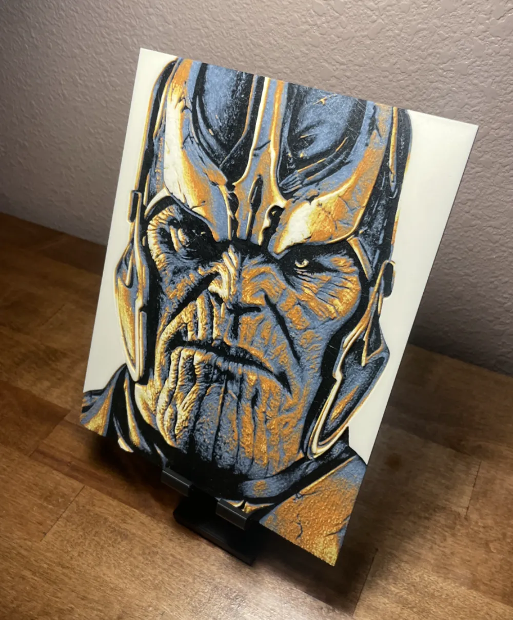HueForge model: Hueforge - Marvel - Thanos by Cloudy Nostalgia