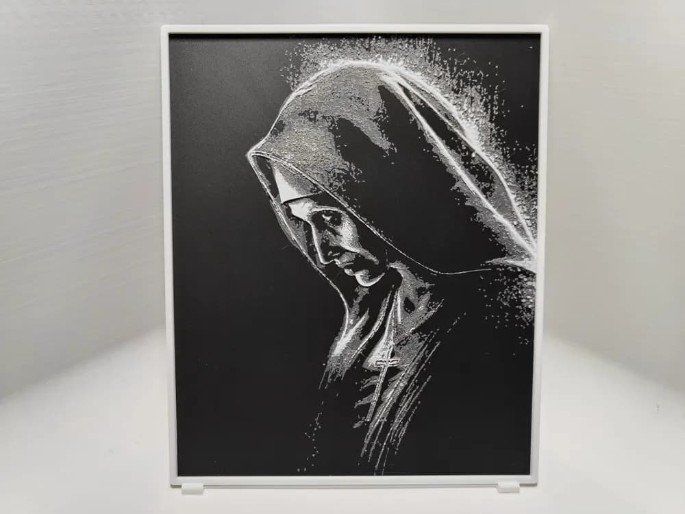 HueForge model: The Nun - Hueforge by BeaN