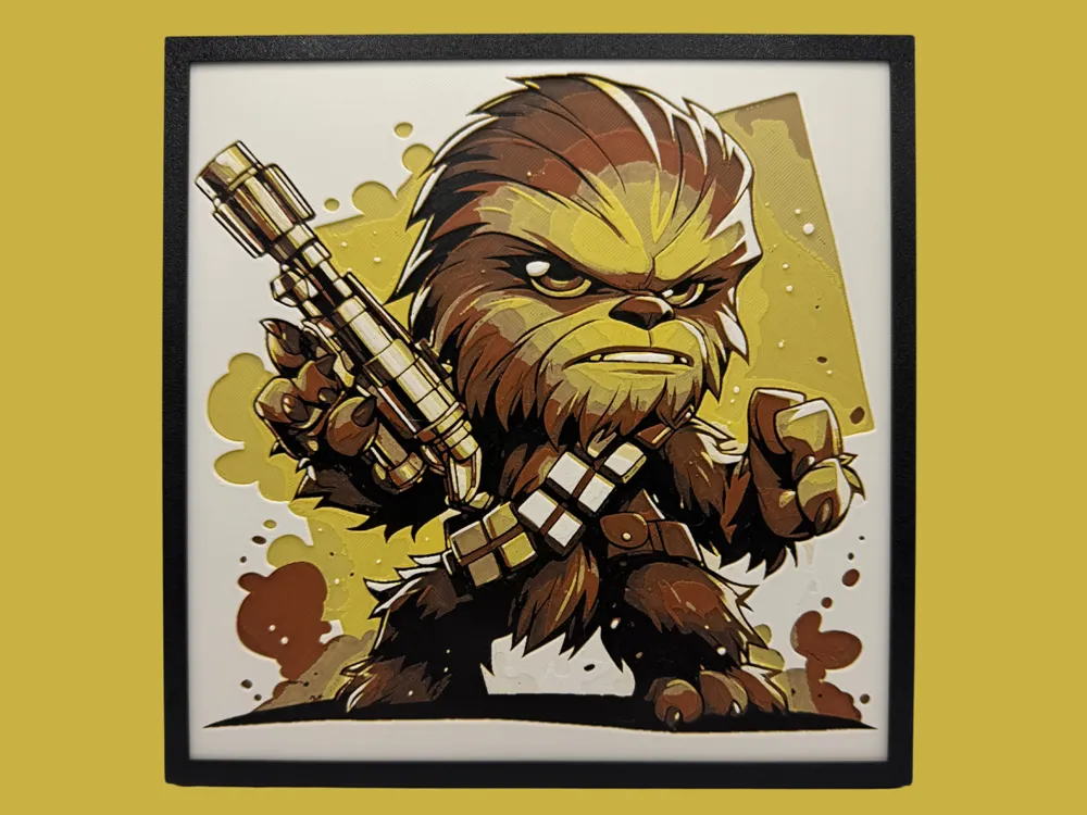 HueForge model: Chewbacca - Chibi Edition by Canadian Gamer