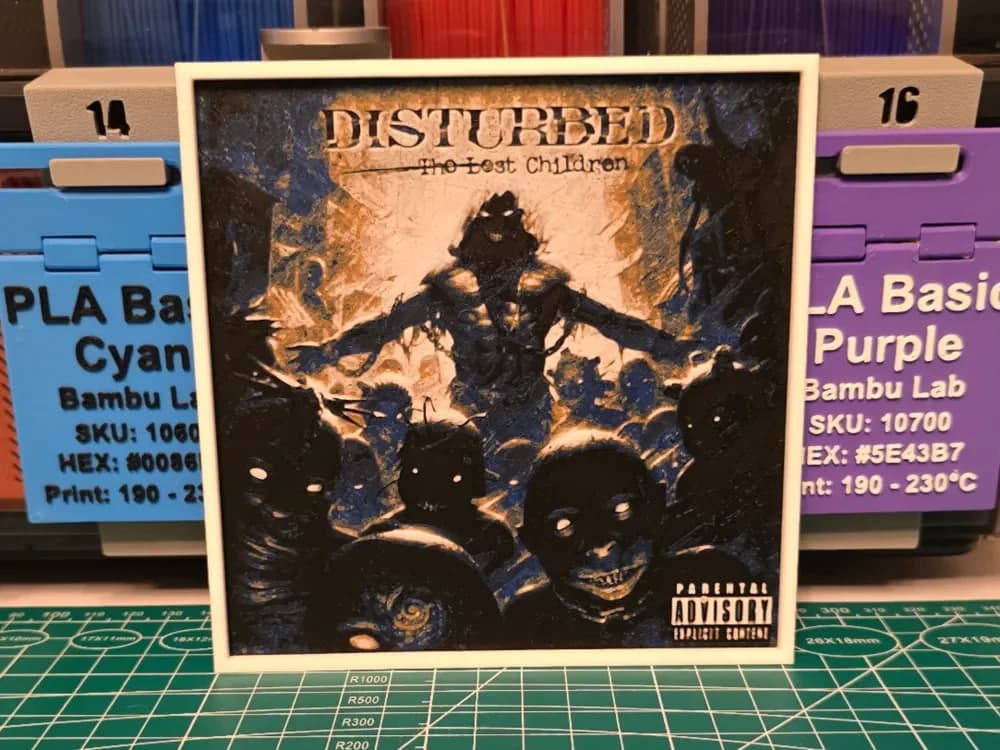 HueForge model: Disturbed "The Lost Children" Album - Hueforge Art by Lumpy3D