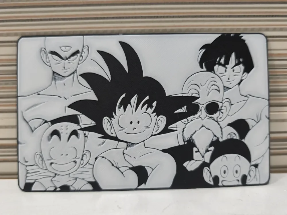 Goku and Friends' Huefor by Litolunar HueForge model: Goku and Friends' Huefor by Litolunar