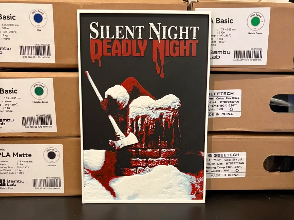 Silent Night Deadly Night Hueforge by Estiv HueForge model: Silent Night Deadly Night Hueforge by Estiv