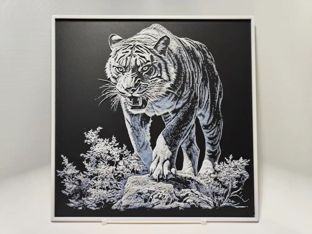 HueForge model: Tiger - Hueforge by BeaN