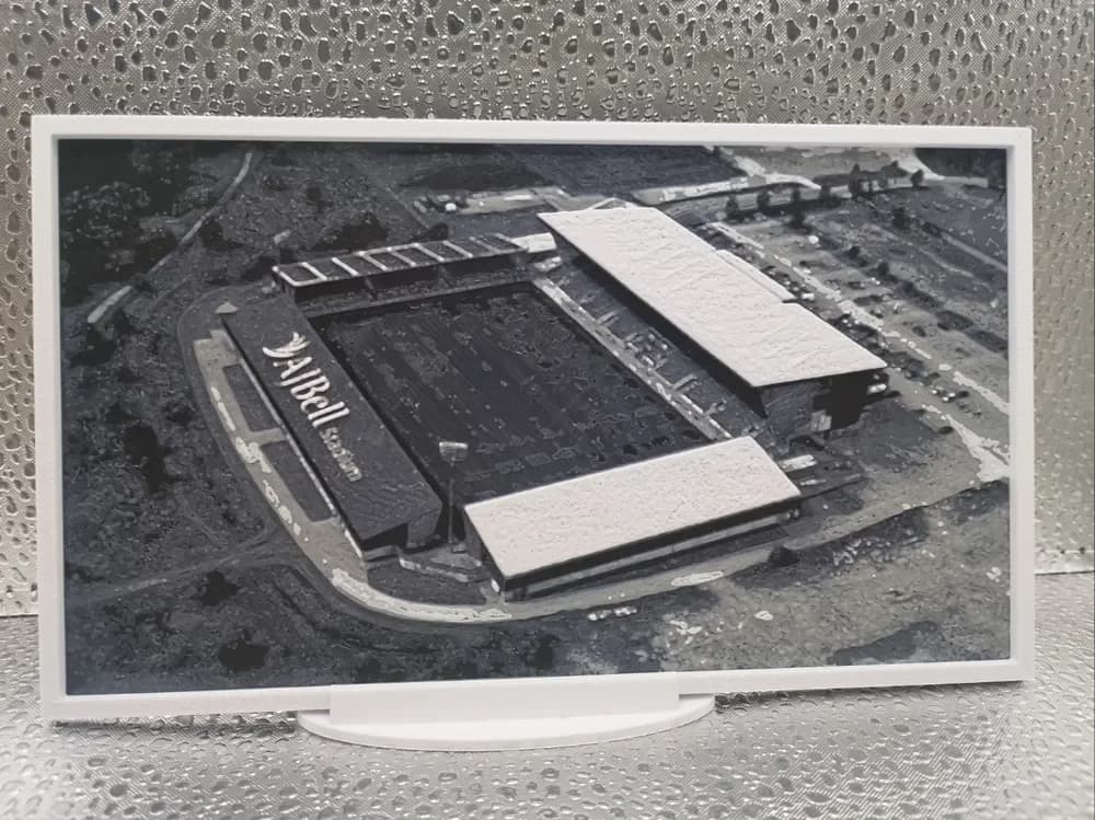 Sale Sharks - Salford Community Stadium Hueforge by Borishotch Industries HueForge model: Sale Sharks - Salford Community Stadium Hueforge by Borishotch Industries