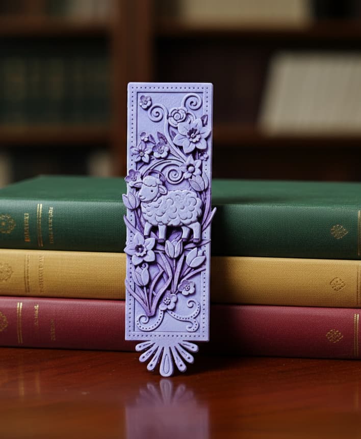 Easter Bookmark - Hueforge - 4 colors by doodleddigital HueForge model: Easter Bookmark - Hueforge - 4 colors by doodleddigital