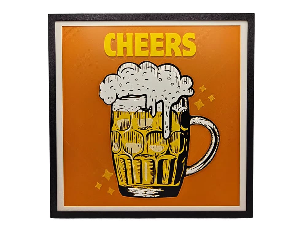 HueForge model: Cheers for Beer by BusyKikiBee