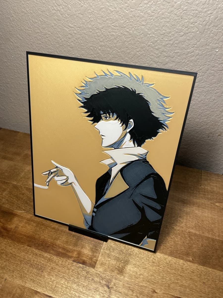 Spike - Cowboy Bebop by Cloudy Nostalgia HueForge model: Spike - Cowboy Bebop by Cloudy Nostalgia