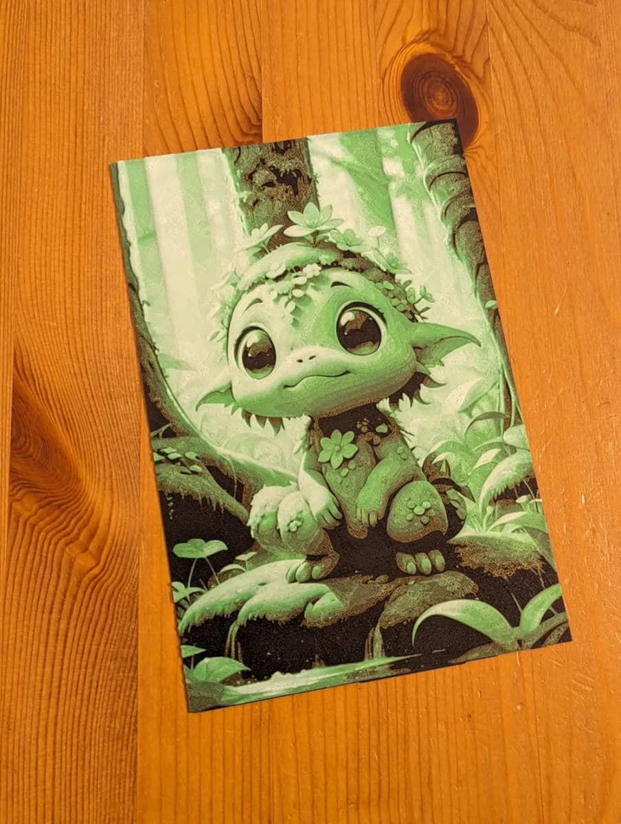 Cute Forest Sprite - Hueforge Green