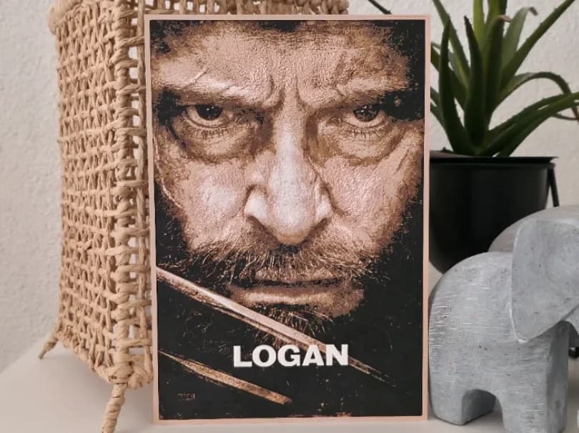 Logan Poster by RIVY3Dprint HueForge model: Logan Poster by RIVY3Dprint