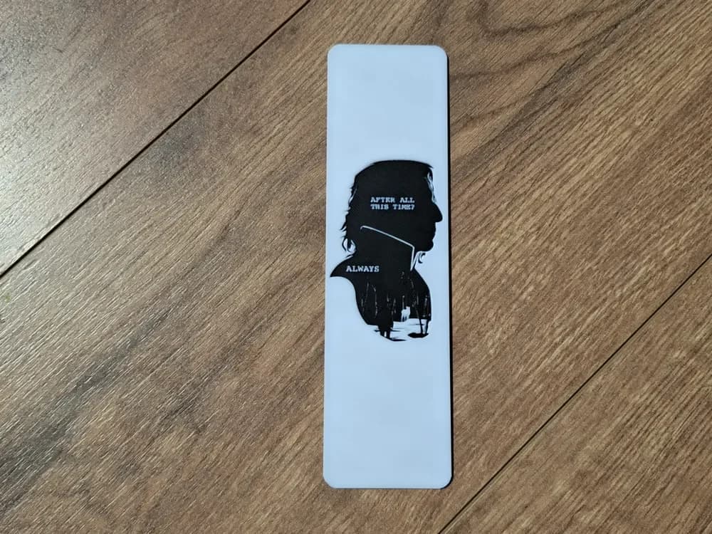 Snape "Always" Harry potter bookmark - Hueforge by EternalDesigns3D HueForge model: Snape "Always" Harry potter bookmark - Hueforge by EternalDesigns3D