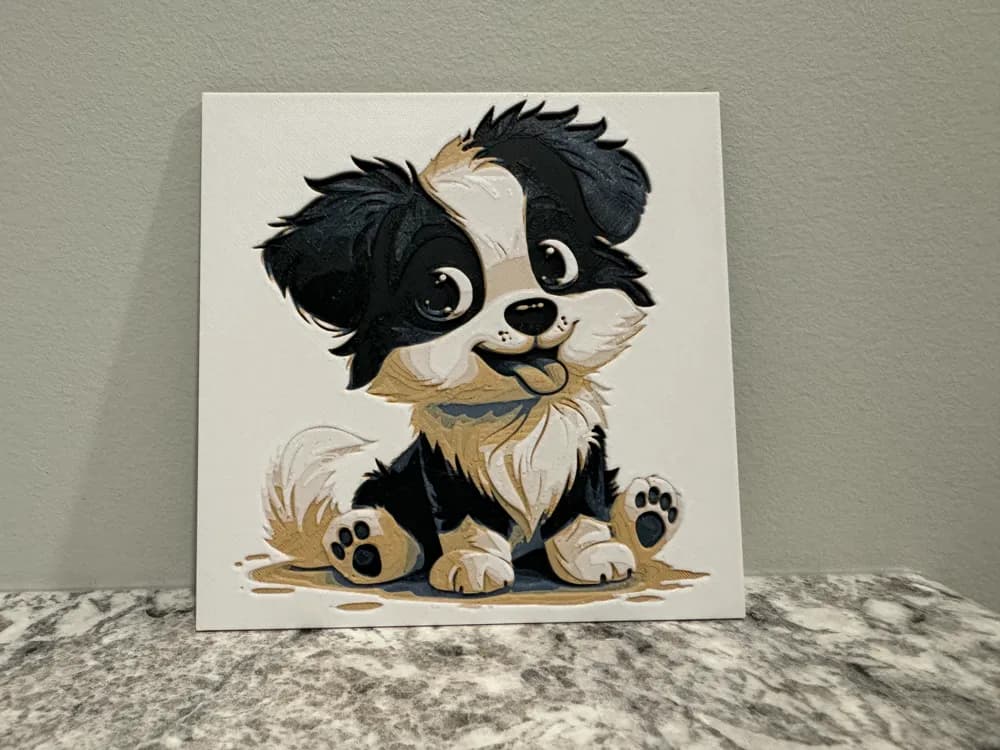 Happy Puppy by Canadian Gamer HueForge model: Happy Puppy by Canadian Gamer