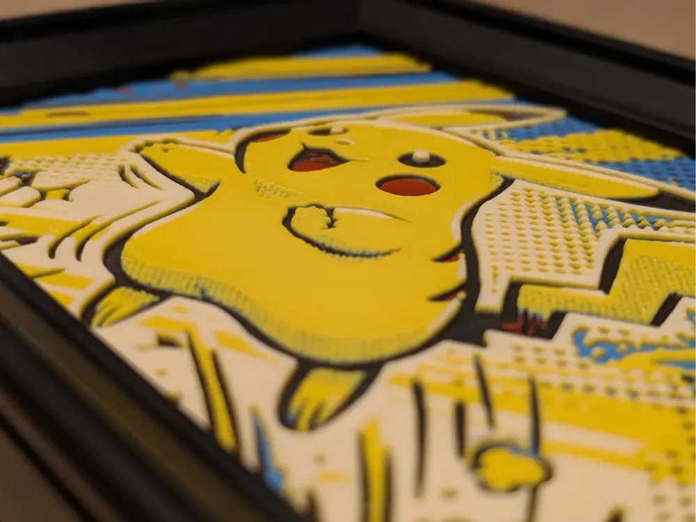 Pikachu Hueforge 7x5 by Nextopia HueForge model: Pikachu Hueforge 7x5 by Nextopia