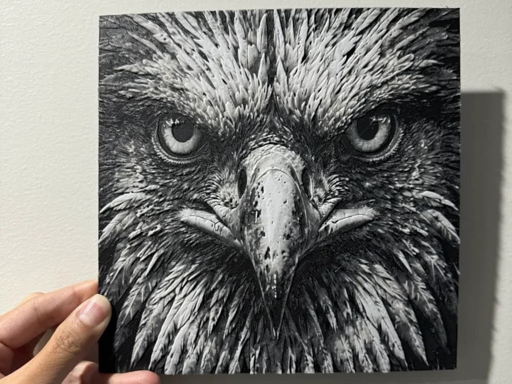 Owl's Watching You - HueForge Print by cyanidesugar HueForge model: Owl's Watching You - HueForge Print by cyanidesugar