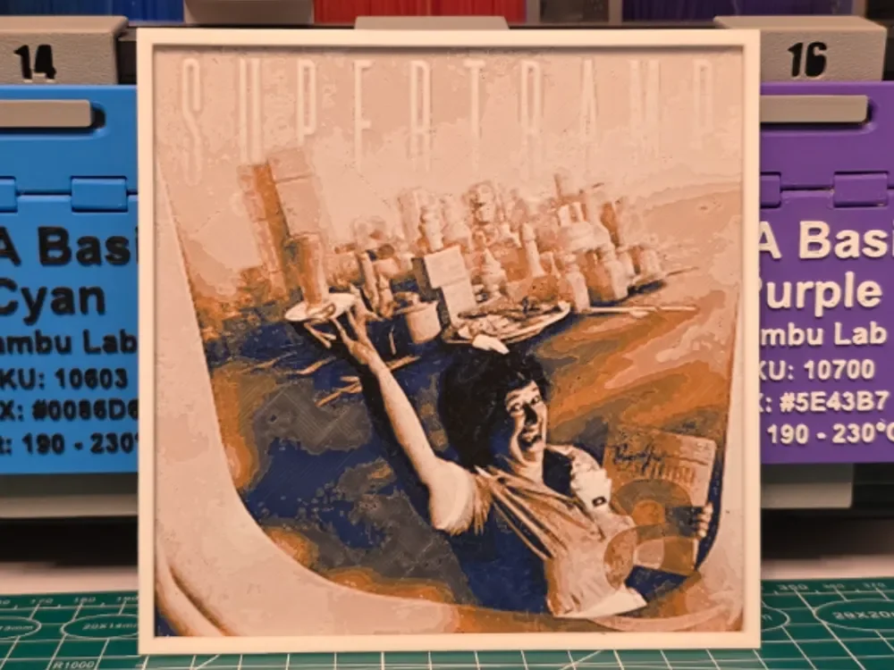 Supertramp "Breakfast in America" Album - Hueforge by Lumpy3D HueForge model: Supertramp "Breakfast in America" Album - Hueforge by Lumpy3D