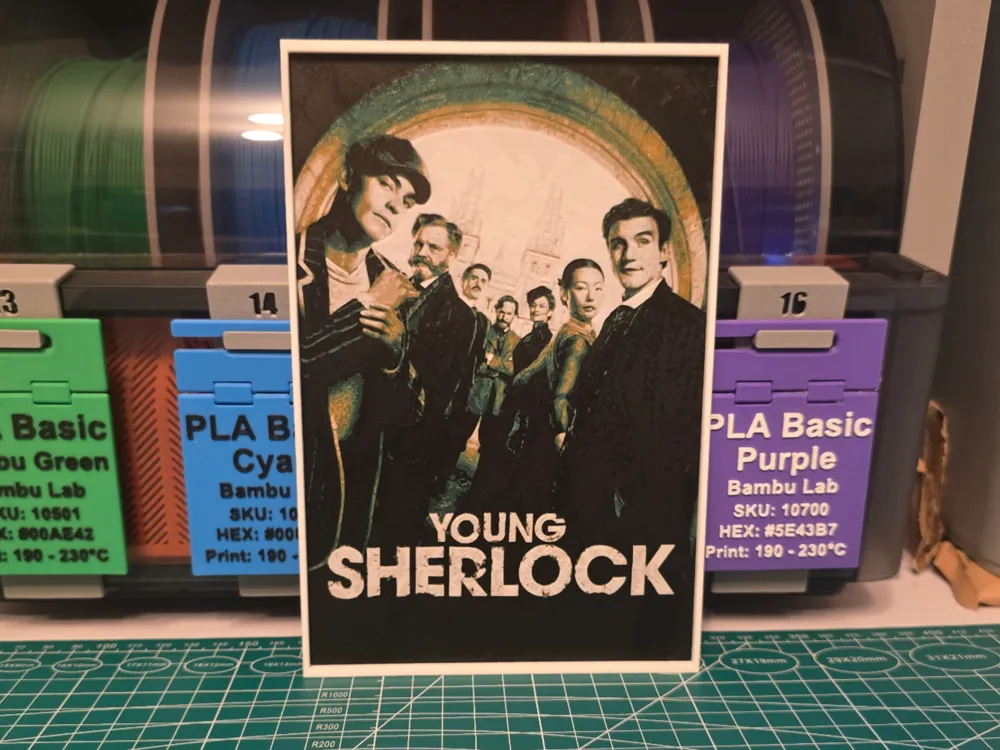 Young Sherlock Series Poster - Hueforge Art by Lumpy3D HueForge model: Young Sherlock Series Poster - Hueforge Art by Lumpy3D