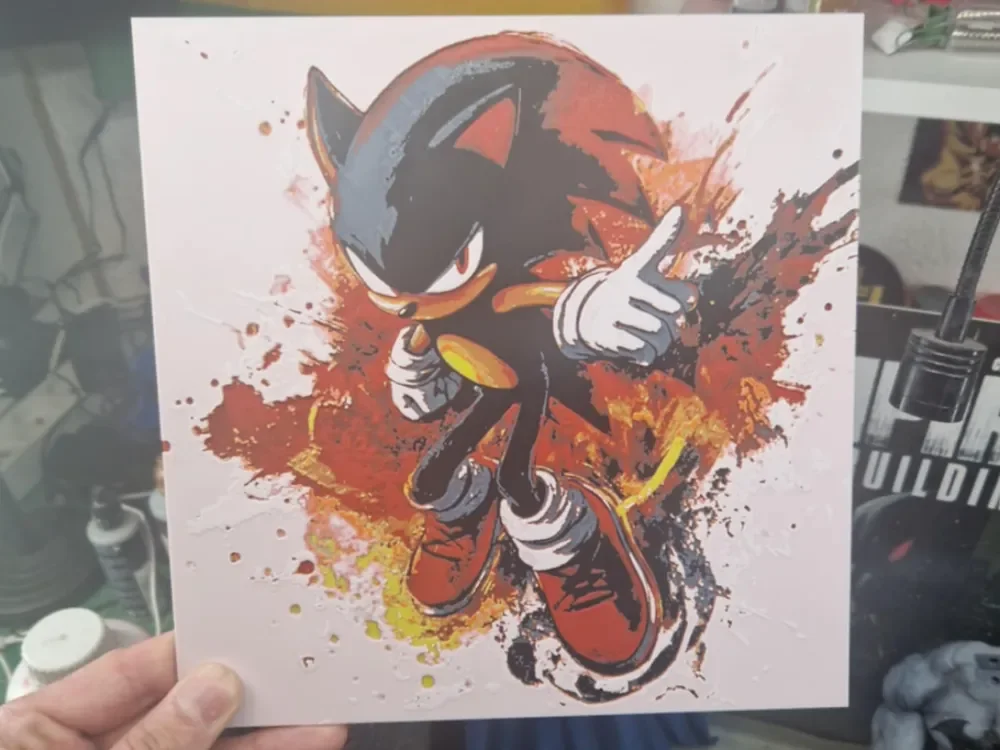 Sonic Hueforge - Shadow by Dakiren HueForge model: Sonic Hueforge - Shadow by Dakiren