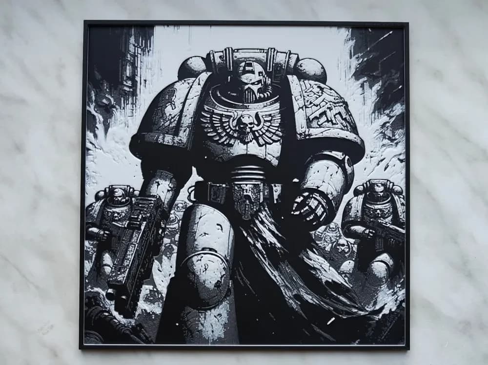 Space Marine - Hueforge by BeaN HueForge model: Space Marine - Hueforge by BeaN