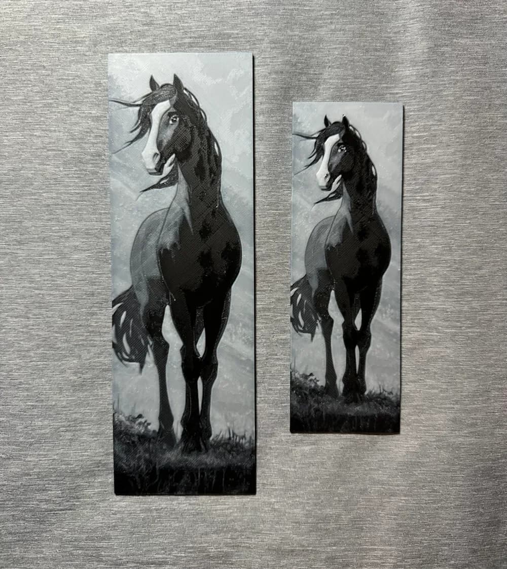 HueForge model: Horse Hueforge Bookmark - 2 sizes by Hey Ben