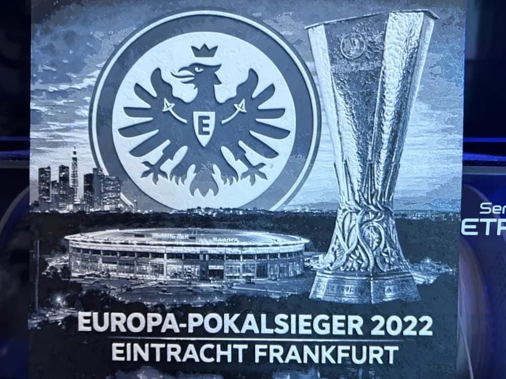 Eintracht Frankfurt Europa League Winner Hueforge by Reeftank&more HueForge model: Eintracht Frankfurt Europa League Winner Hueforge by Reeftank&more