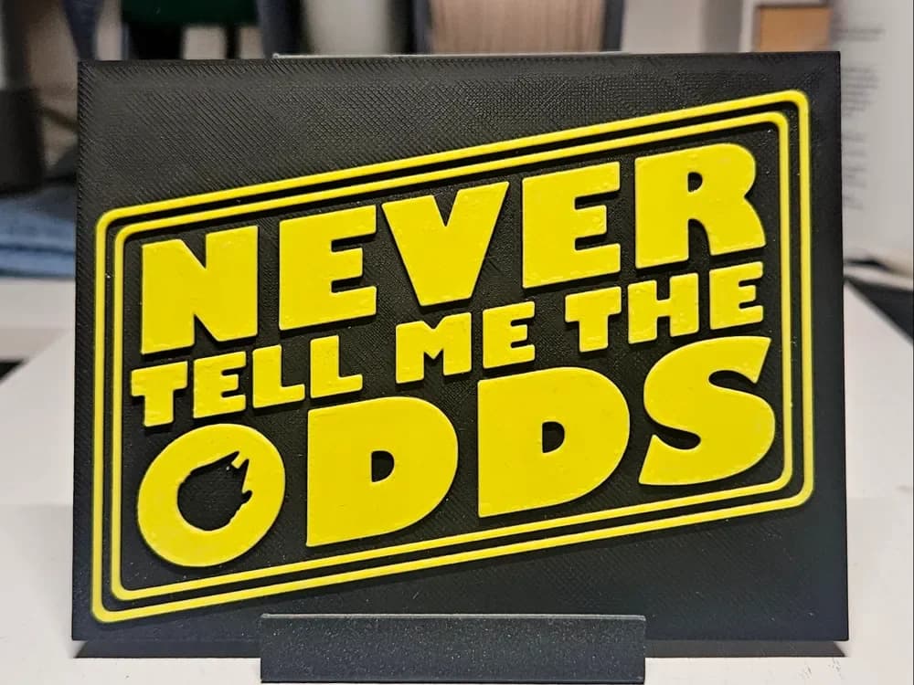 Star Wars Never Tell me the odds Star Wars Never Tell me the odds
