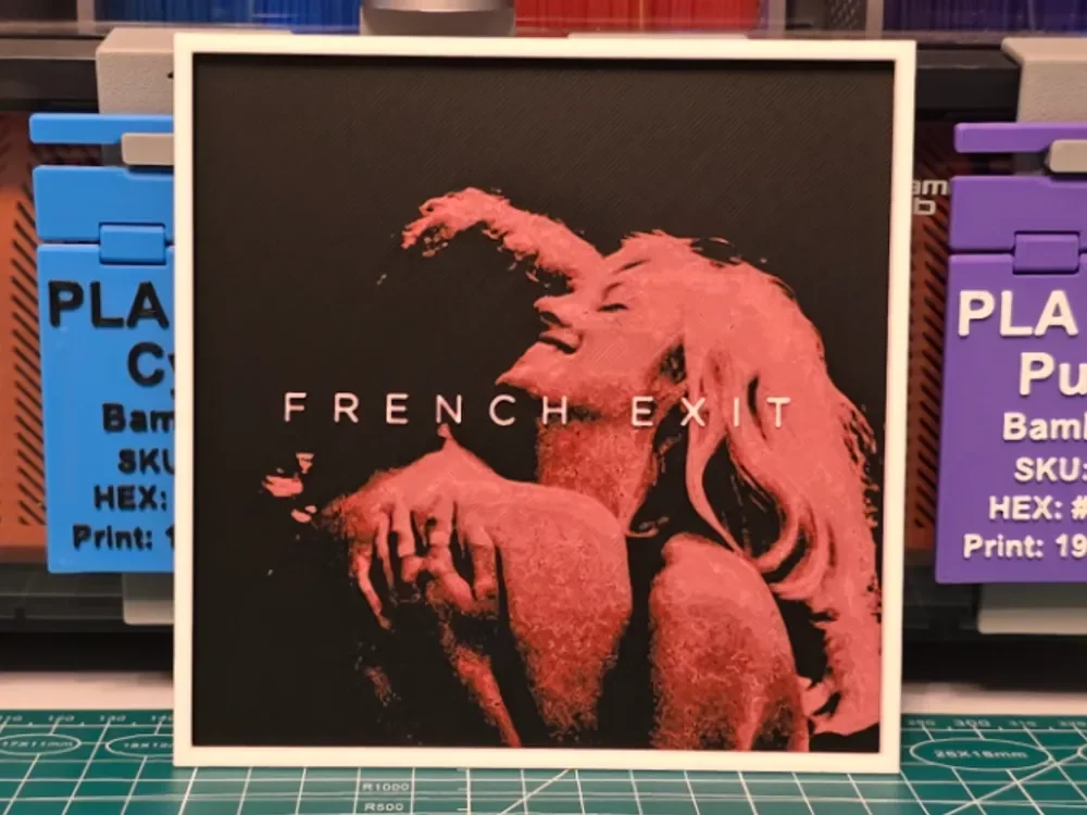 TV Girl "French Exit" Album - Hueforge Art by Lumpy3D HueForge model: TV Girl "French Exit" Album - Hueforge Art by Lumpy3D