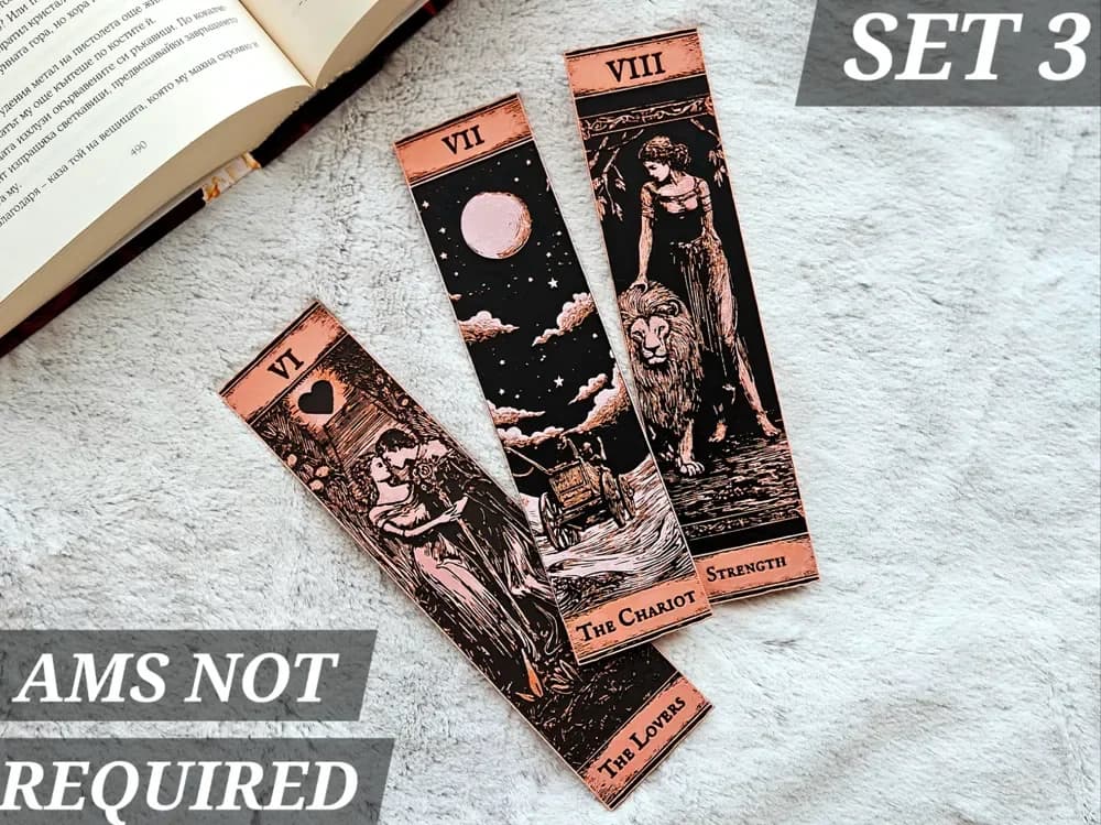 Tarot Bookmarks - (Set 3 Major Arcana) by C3D HueForge model: Tarot Bookmarks - (Set 3 Major Arcana) by C3D