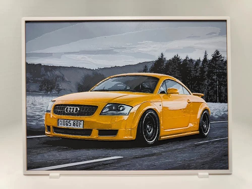 Audi TT - Hueforge by BeaN HueForge model: Audi TT - Hueforge by BeaN