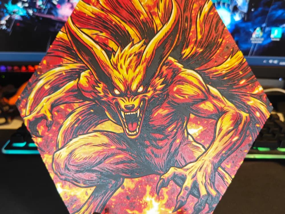 Hueforge Kurama (Naruto) Honeycomb Mode Hueforge Kurama (Naruto) Honeycomb Mode
